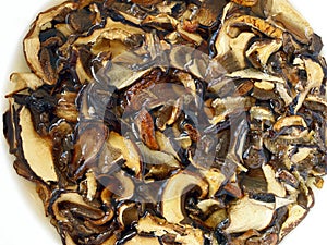 Soaked Dried Mushrooms