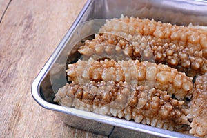 Soaked sea cucumbers