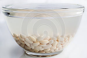 Soaked white beans