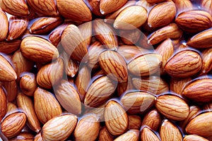 Soaking Almonds In Water, Close-Up