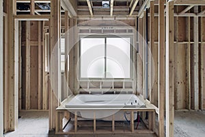 Soaking Bathtub in New Construction Home