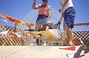 Soap Box Derby Participants in Venice, California