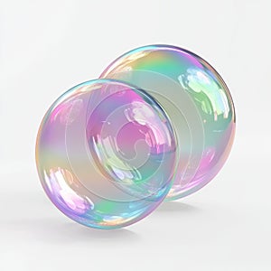 A soap bubble, depicted on a clear background