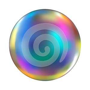 Soap bubble isolated vector