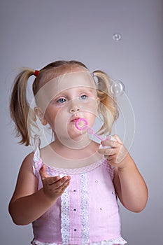 Soap bubble play