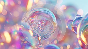 Soap bubbles background. Soap bubbles texture. Soap bubbles background.