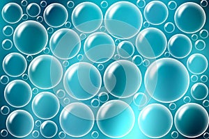 Soap bubbles on Blue  background image .jpg