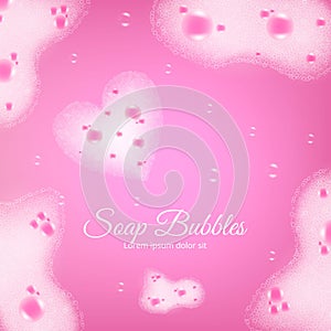 Soap Bubbles Realistic Background