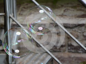 Soap Bubbles in the Resort Bad Pyrmont, Lower Saxony