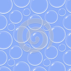 Soap bubbles seamless background
