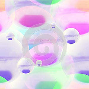 soap bubbles seamless pattern