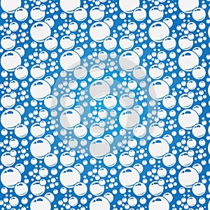 Soap bubbles seamless pattern. Vector background