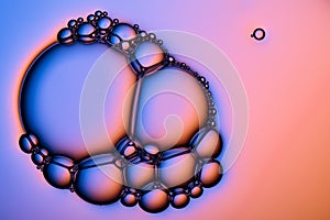 Soap bubbles texture, abstract background