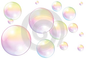 Soap Bubbles White photo