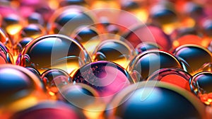 soap colorful balls, creating a captivating and abstract background.