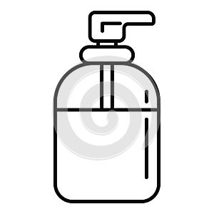 Soap dispenser bottle icon outline vector. Liquid container