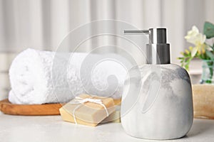 Soap dispenser and toiletries