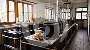 soap factory where birch tar soap is produced