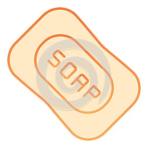 Soap flat icon. Hygiene orange icons in trendy flat style. Clean gradient style design, designed for web and app. Eps 10