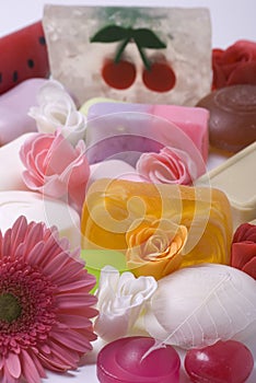 Soap and flower