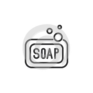 Soap line icon