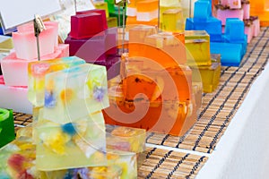 Soap on a market stall