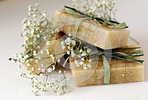 Soap with natural ingredients