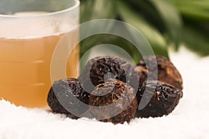 Soap nuts. Pile, cleanser.