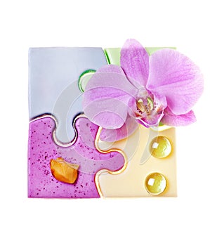 Soap and a orchid