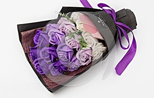 Soap Roses arrangements bouquet, eternal and romantic flowers gift