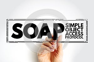 SOAP - Simple Object Access Protocol is a messaging protocol specification for exchanging structured information in the