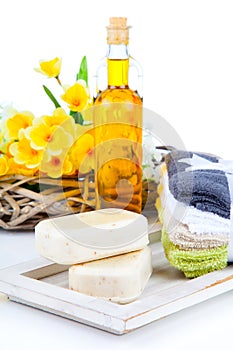 soap and toiletries for relaxation