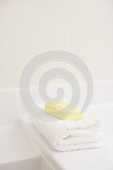 Soap and towel