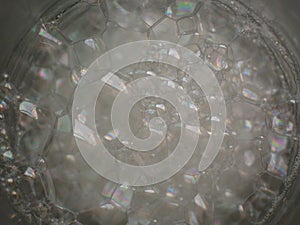 Soapy bubbles foam.