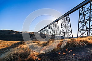 Soaring Elevated rail trestle