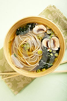 Soba Noodle and Kale Soup