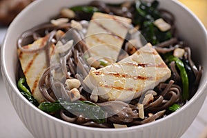 Soba noodles with grilled Tofu