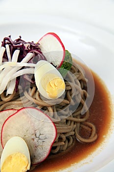 Soba noodles japanese food