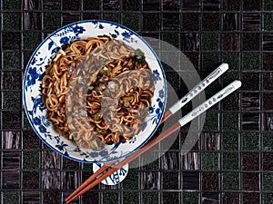 Soba Noodles with Yakisoba Sauce