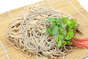 Soba and sprout of the soba