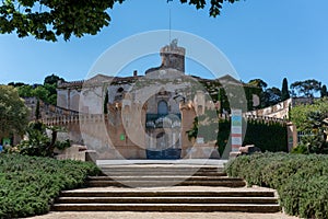 Sobriana Tower in the Parque Laberinto de Horta in Barcelona. Catalonia photo