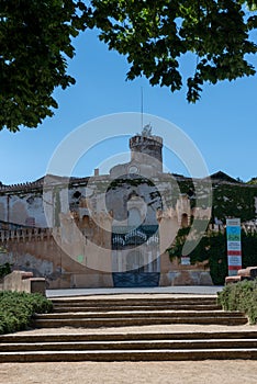 Sobriana Tower in the Parque Laberinto de Horta in Barcelona. Catalonia photo