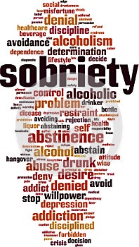 Sobriety word cloud