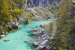 Soca river in Slovenia