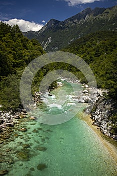 soca river in slovenia