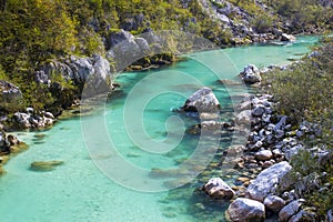 Soca river in Slovenia