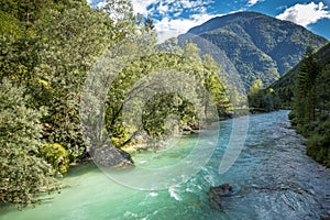 Soca river in Slovenia