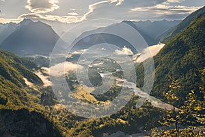 Soca valley in the morning light