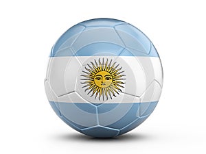 Soccer ball Argentina flag