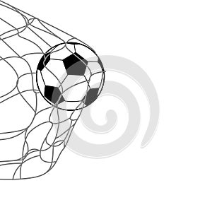 A Soccer Ball in The Back of The Net